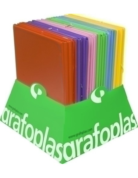 CARPETA Fº SOLAPAS 6 COLORES PVC EXP 24